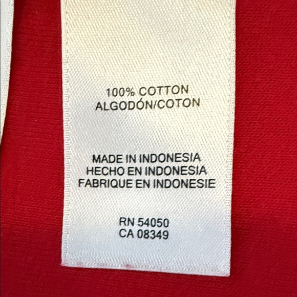 Jones New York Sport Red Short Sleeve Knit Top Size L Classic Casual - Picture 5 of 5